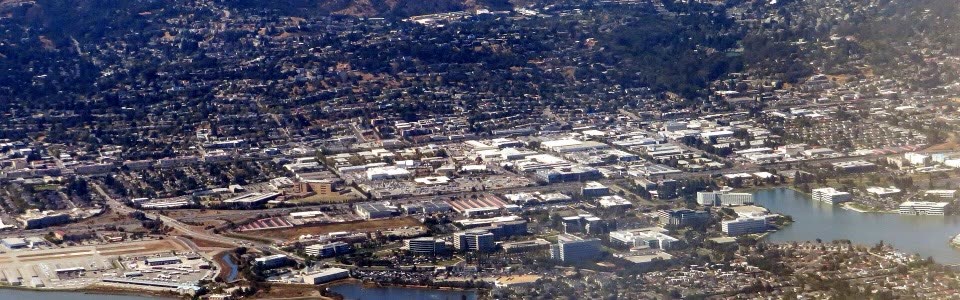 Aerial view of Belmont, California